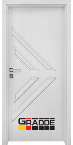Интериорна врата Gradde Paragon Glas 3-4, цвят Сибирска Лиственица