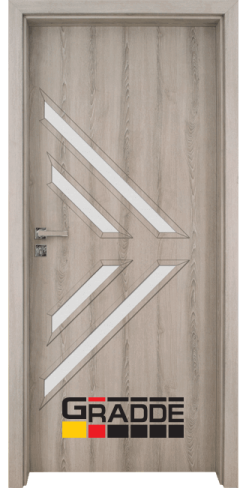 Интериорна врата Gradde Paragon Glas 3-4, цвят Ясен Вералинга